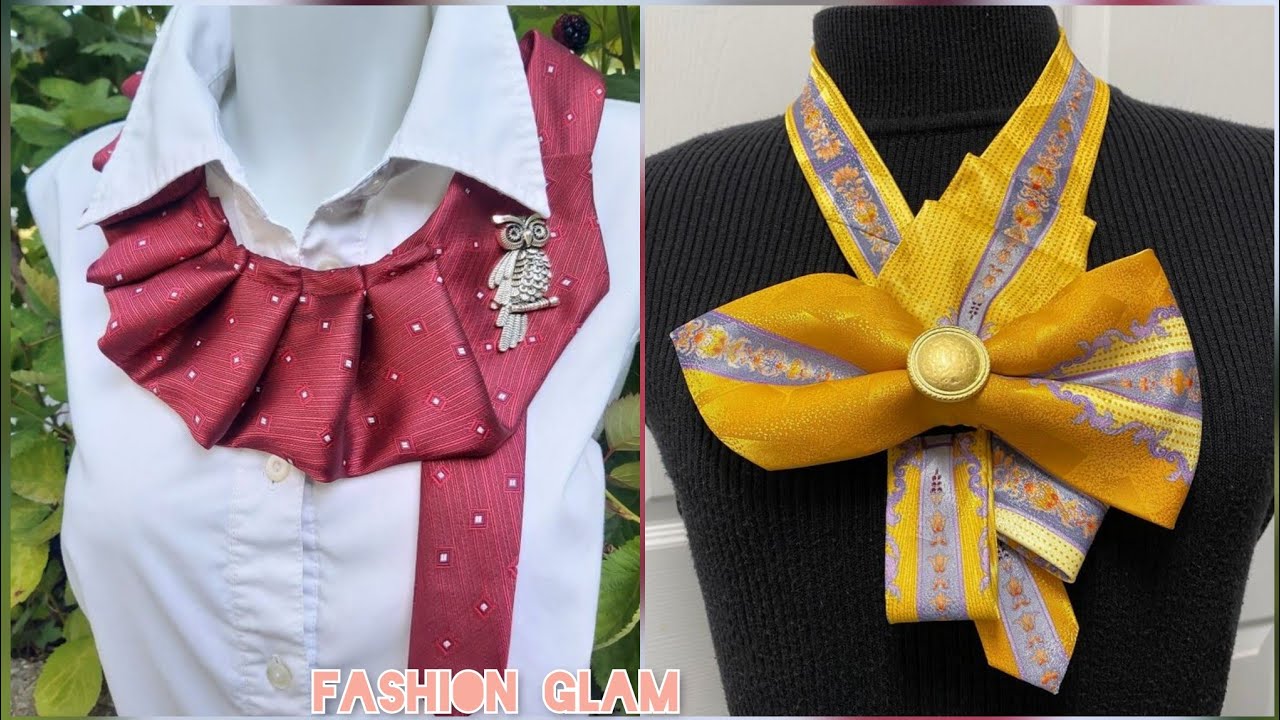 Beautiful Printed Silk Necktie For Business Women's/Tie Necklace For Ladies/Business Fashion