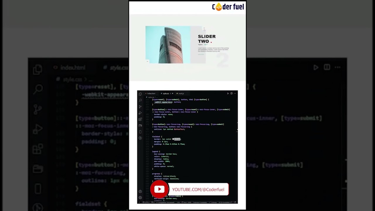 How to Create a Slider Animation using HTML, CSS & JavaScript #SliderAnimation #CreativeCoding