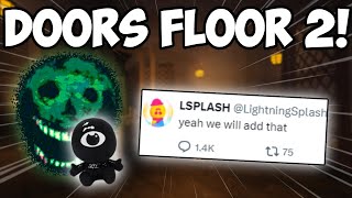 New ROBLOX DOORS FLOOR 2 CRAZY LEAKS... (LEAKS + INFO)