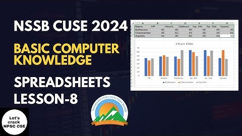 NSSB CUSE 2024 | Computer | Spreadsheets | Lesson- 8