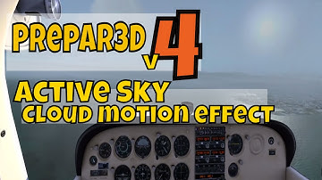 Prepar3D v4 Active Sky in cloud motion effect (entering right downwind 28R @KSFO)