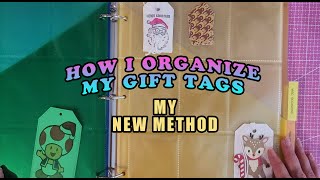 DIY Gift Tag Binder Organization