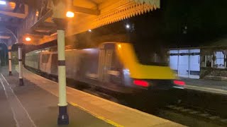 InterCity 125 43163 & 43181 pass Aberdour Station