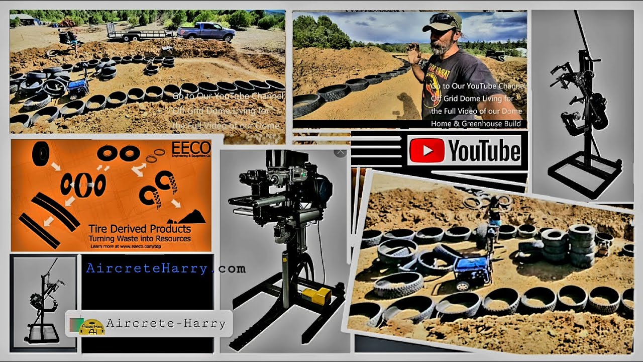 Experimental Greenhouse Tire Wall Build | #aircreteharry # ...