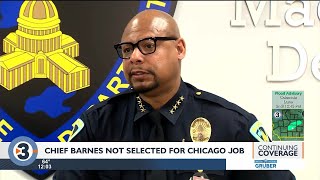 City leaders react as MPD Chief Shon Barnes not chosen to be Chicago's top cop