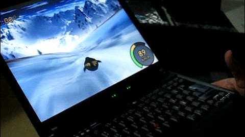 Tuxracer Game APS on Thinkpad T60