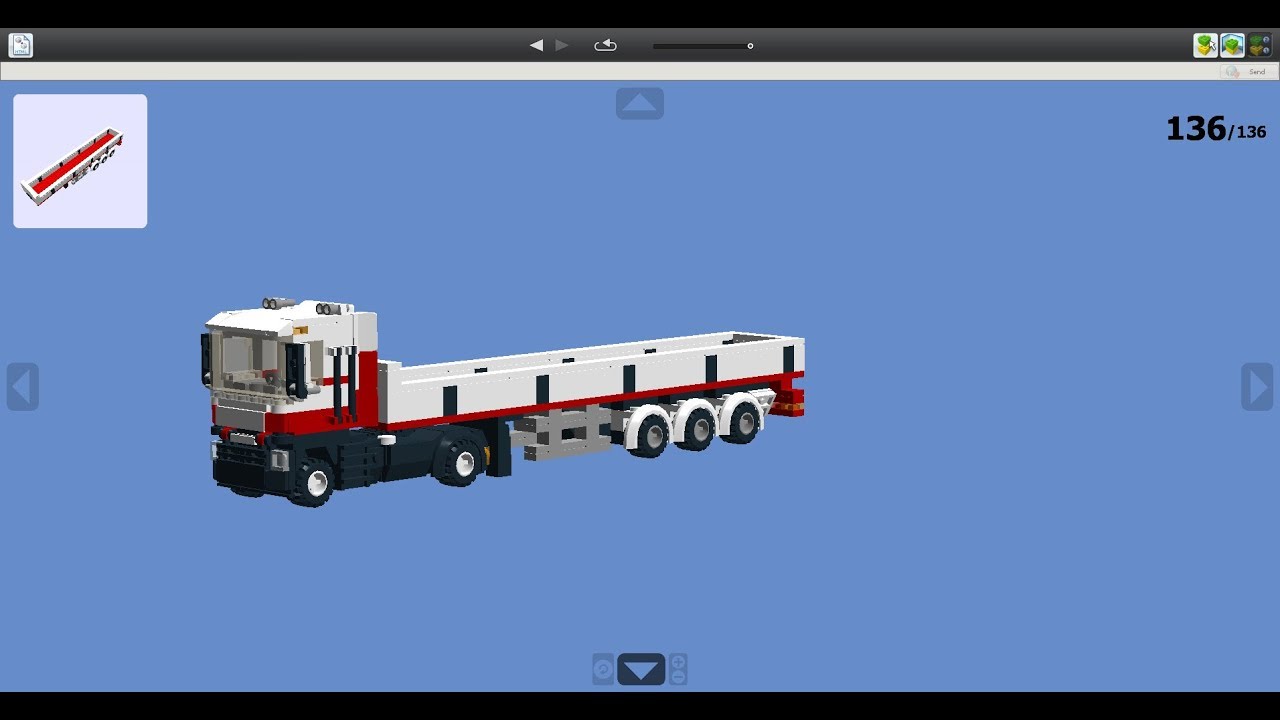 Reno magnum с полу прицепом из лего (мини-инструкция)