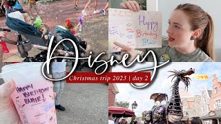 Best Birthday Ever in Magic Kingdom at Christmas!  | Disney Day 2 Vlog