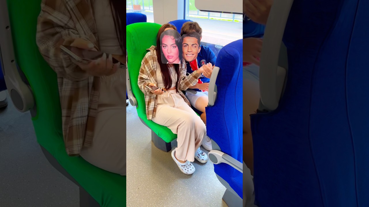They turned into Georgina and Ronaldo on the subway…😂#alexlips #football #pranks #funny #ronaldo