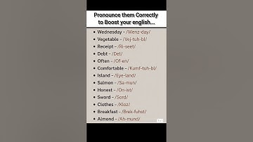 Most Mispronounced Words in English 😬 | Learn Correct Pronunciation Fast! #shorts  #englishlanguage