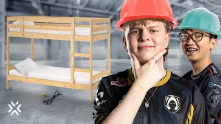 Benjyfishy and ZmjjKK Face Off to Build the Best Bunk Bed | Duo Duels