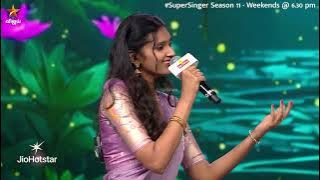 Glimpse of Chinna Ponnuthan Song by #Meenakshi #Siyad 😍| Super Singer Season 11 | Episode Promo