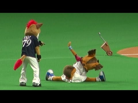 20210509 ファイターズ20210509 ポリーちゃんは身体が柔らかいんです！オープニングダンス前のストレッチ