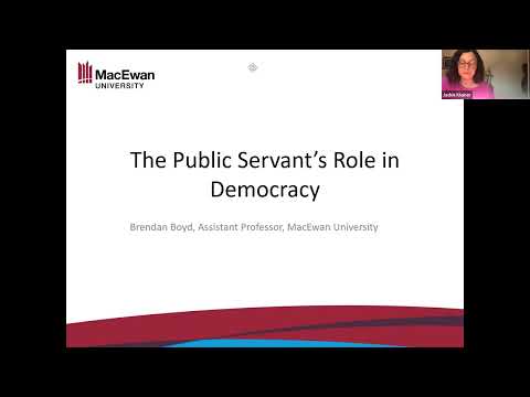 What is the Public Servant's Role in Canadian Democracy?