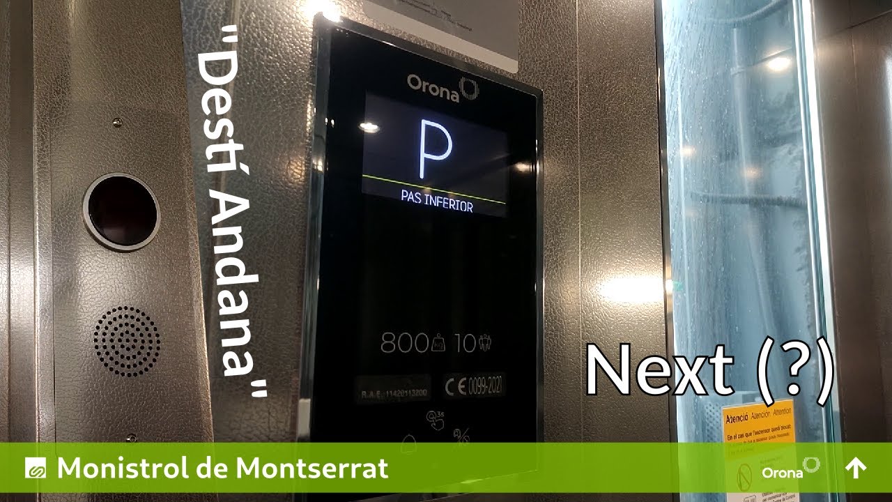 Orona (former unknown) Elevator · Monistrol de Montserrat FGC Station, ES (Platform 2)