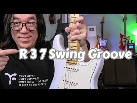 R 3 7 Swing Groove Bb Blues Strumming - Juanes Stratocaster Fender Blues Jr 30th Anniversary model thumbnail