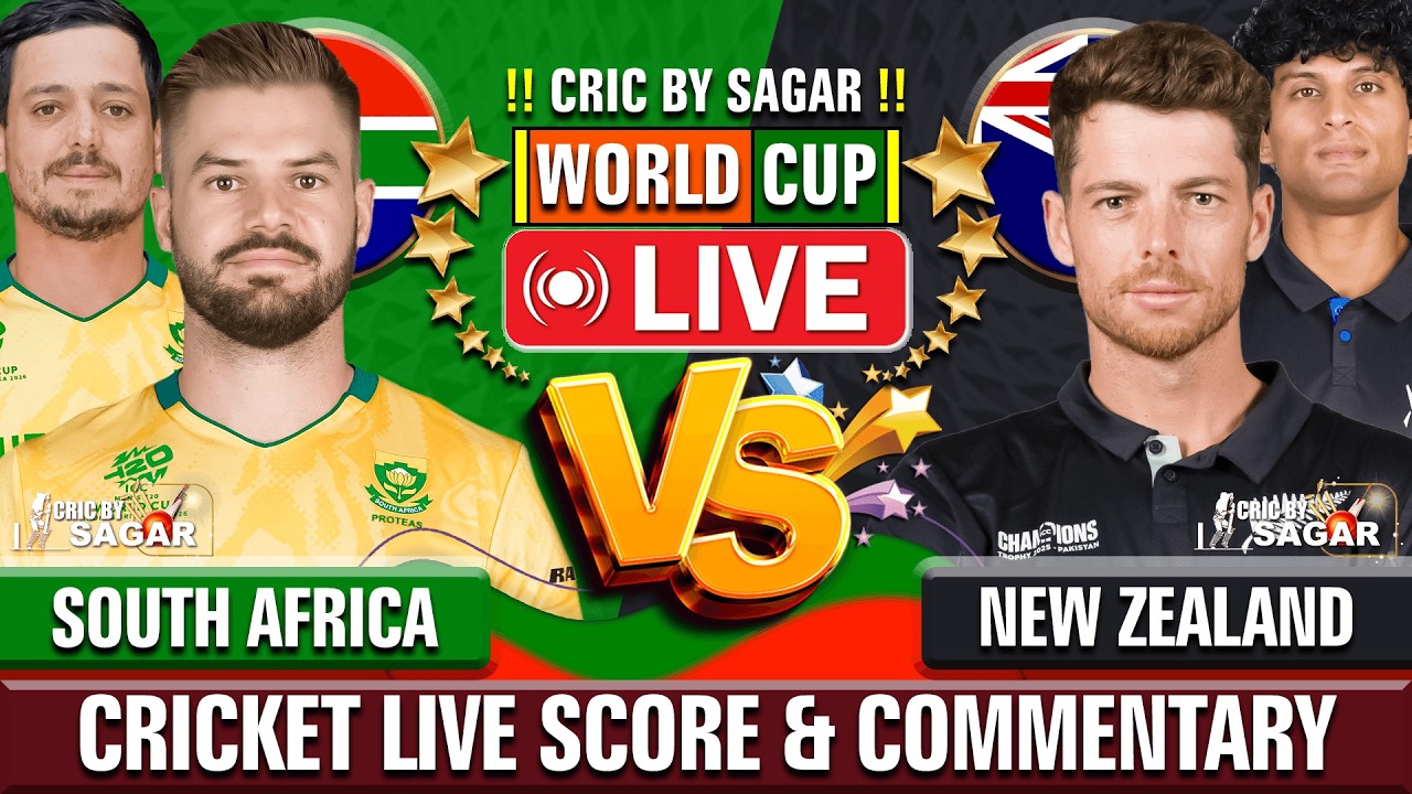 South Africa vs New Zealand | SA vs NZ | Cricket Live Score & Commentary | Sagar Sinha