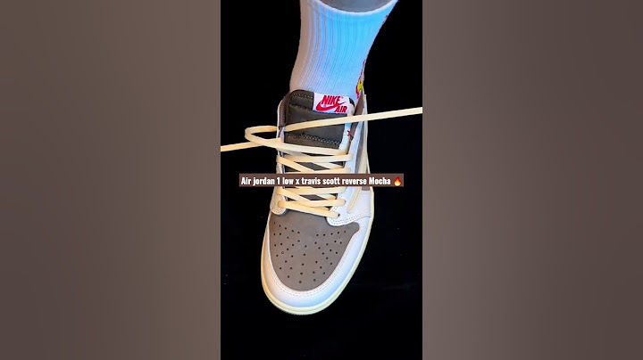 How to lace air jordan 1 travis scott reverse mocha #jordan1 #laceup #travisscott #nike #sneaker