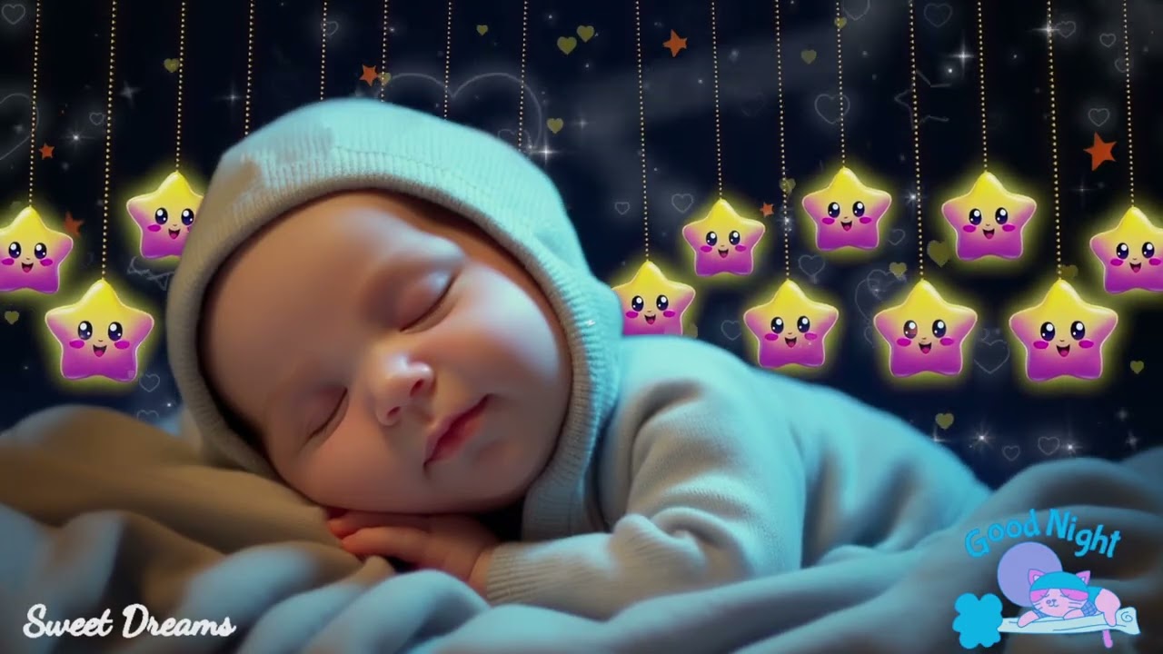Baby Sleep Music🌙Put Baby to Sleep Instantly💫3-Minute Trick💖Mozart & Brahms Lullabies