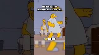 The Voice Actor Deserves A Raise For This #shorts #simpsons Wealth