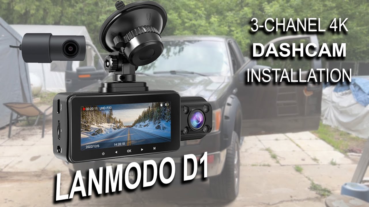 Lanmodo D1 3-Channel 4K Dash Camera