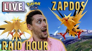 *ZAPDOS* Raid Hour Shiny Grind! Pokemon GO