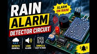 rain alarm detector using 555IC