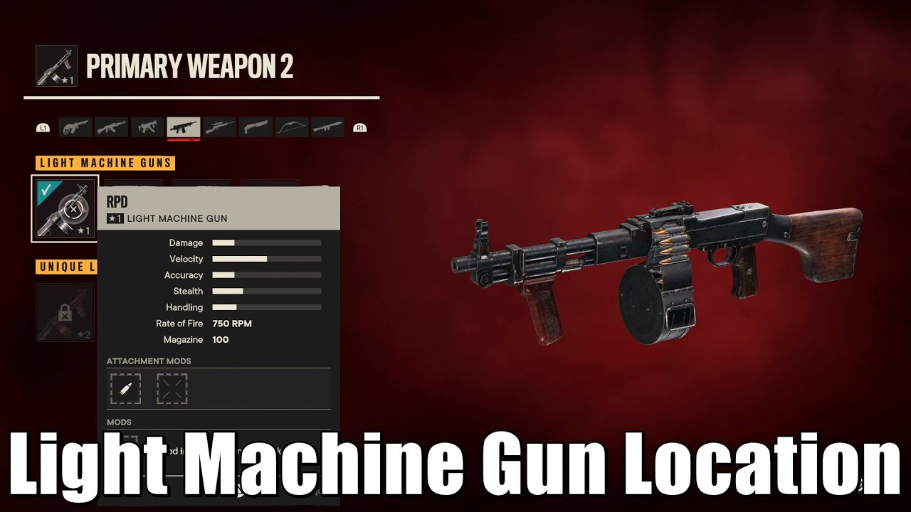 Far Cry 6 RPD Light Machine Gun Location