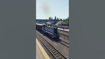 Caltrain MP15DC on the Peninsula Corridor route for Train Sim World 5 #shorts #simulator #trains