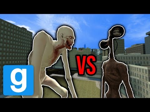 SCP 096 VS Siren Head gmod nextbot