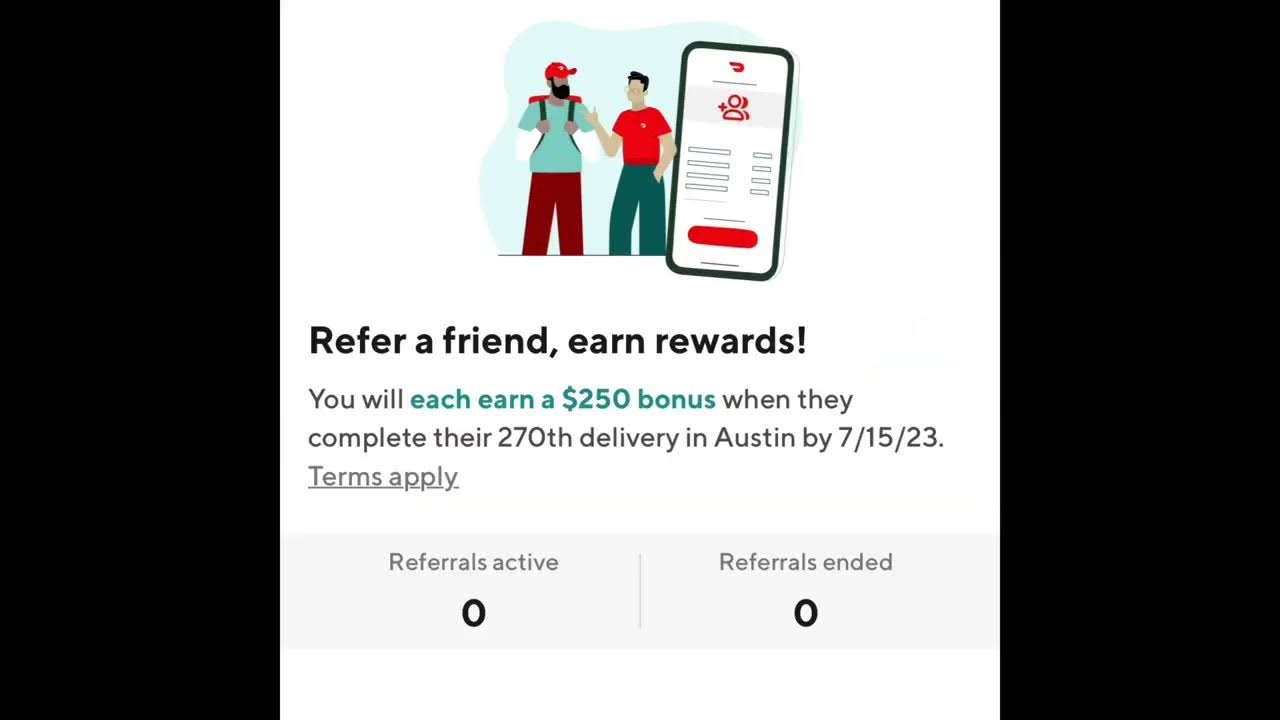 “Doordash” referral program. YouTube