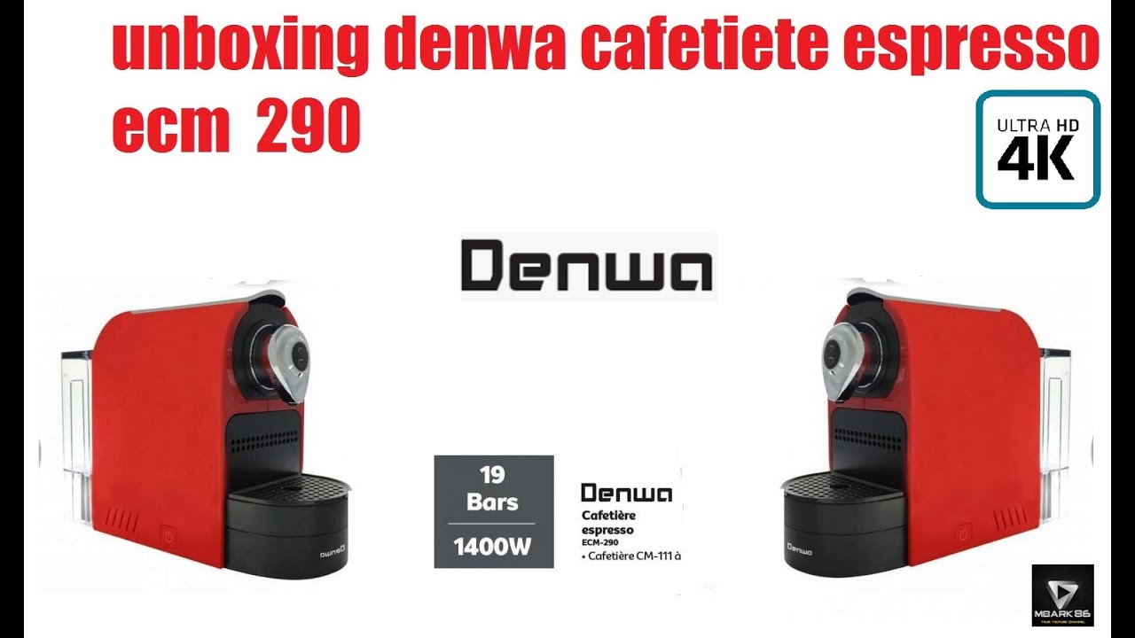 unboxing denwa cafetiete espresso ecm 290 4K - YouTube