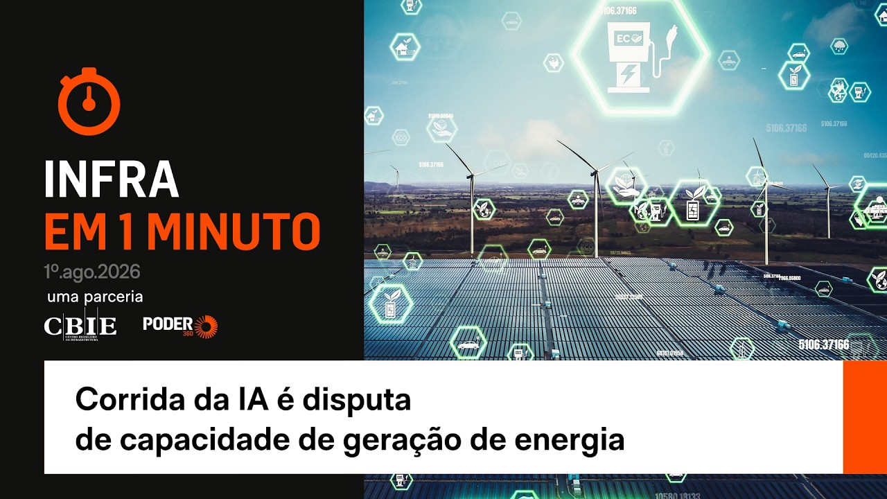 Infra em 1 Minuto: corrida da IA é disputa de capacidade de geração de energia