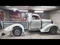 Back to work on the custom 1935 Plymouth truck