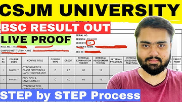 CSJMU BSC Result 2025 Out🔥|RESULT Live Proof|2nd,4th,6th Semester Result 2025|CSJMU Result 2025.