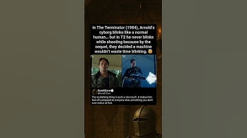 In The Terminator (1984), Arnold’s cyborg blinks like a normal human