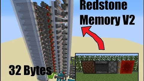 How my 32 byte Redstone Memory V2 works