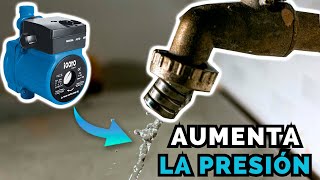 Solución para una baja presión de agua / Bomba presurizadora /  Aumenta el flujo de agua en tu casa