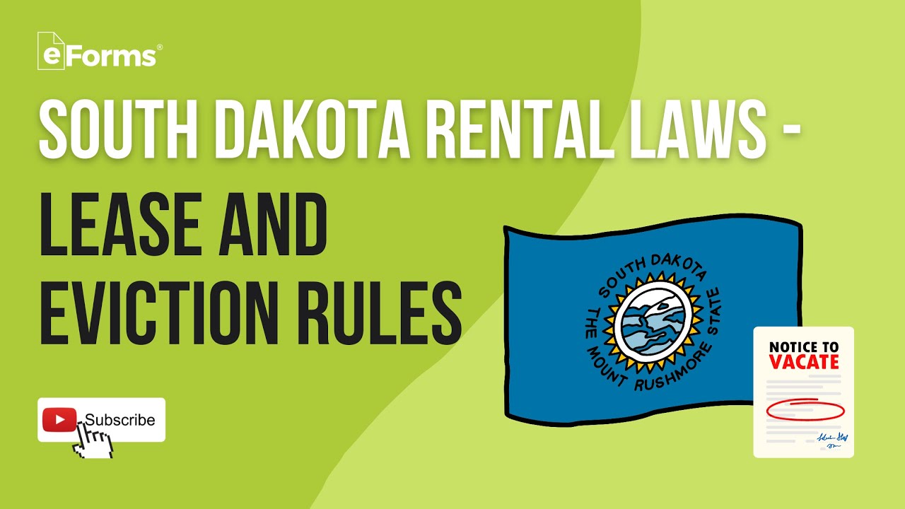 South Dakota Rental Laws Lease and Eviction Rules