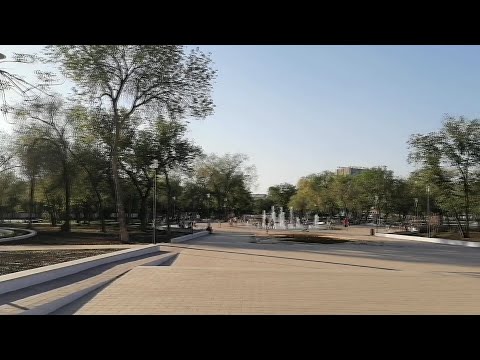Парк железнодорожников имени Ленина в Оренбурге до и после обновления май 2021 года