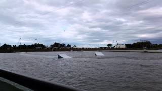 Double back flip on knee board