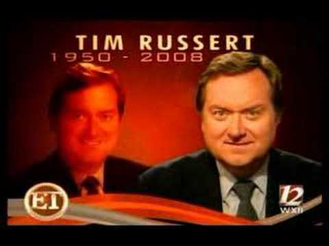 TIM RUSSERT FUNERAL son LUKE gives moving EULOGY 6...