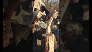 Spoon Carving in the woods