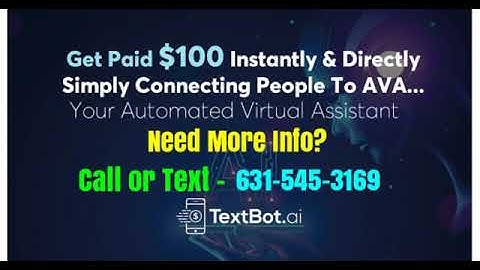 This AI Texting Chatbot Will Pay You $100 Over & Over!!