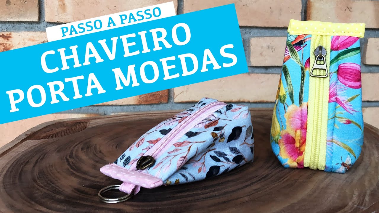 Chaveiro Porta Moedas - Aproveite seus retalhos