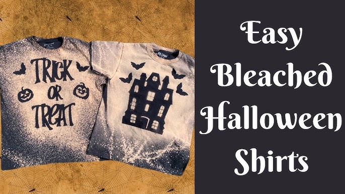 Spooky Halloween Tshirt Design With Ghost Bats And Typography