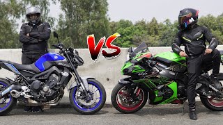 Mighty ZX10R VS Yamaha MT 09 | Top End🔥