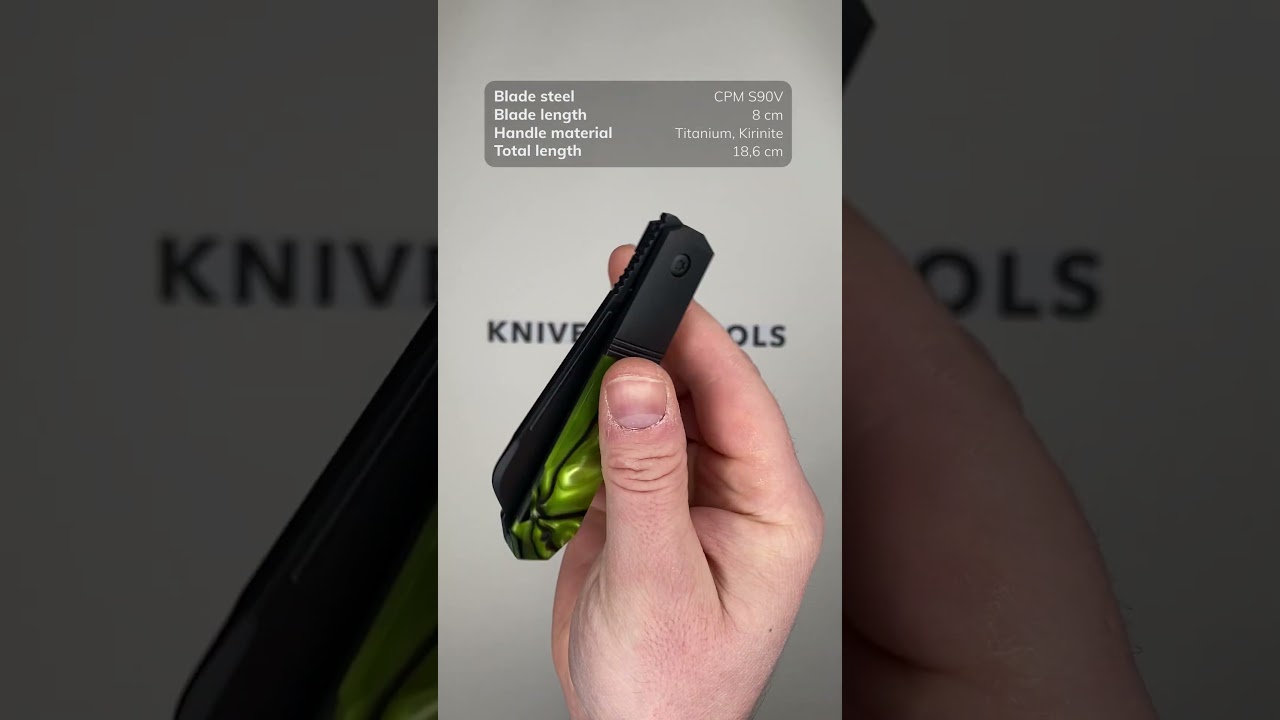 Jack Wolf After Hours Jack AFTER-01-KIR-TOX Kirinite Toxic Green, pocket  knife