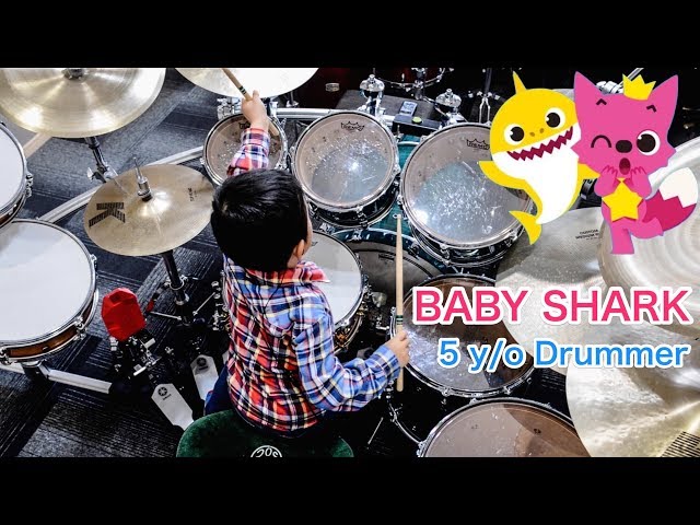 BABY SHARK DANCE | Drum cover | Amazing Child Drummer class=