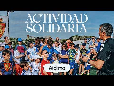 💙 El Real Zaragoza y AIDIMO, juntos en una actividad solidaria en la Ciudad Deportiva